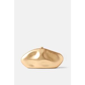 Cult Gaia Gold Caldera Clutch Surface Dents, Finish Fading, damage closure